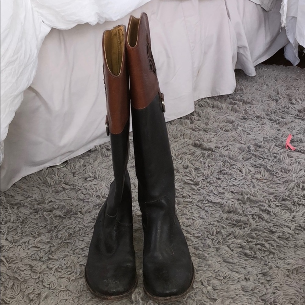 Frye Tall Boots “Melissa Monogram”